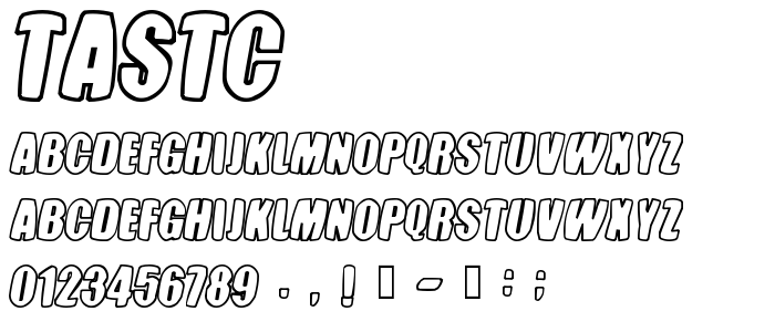 Tastc font