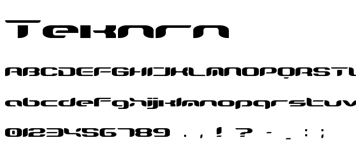 Teknrn font