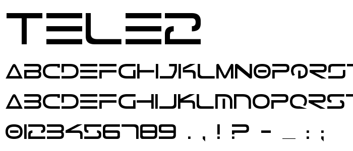 Tele2 font