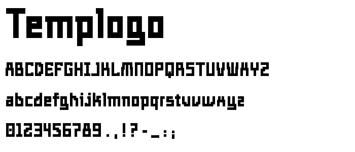 Templogo font