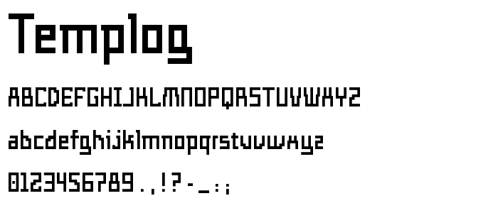 Templog font