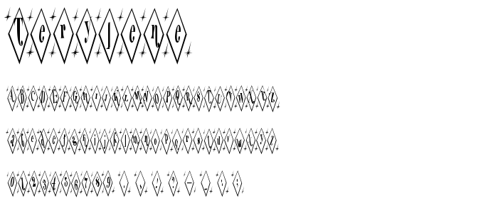 Terylene font