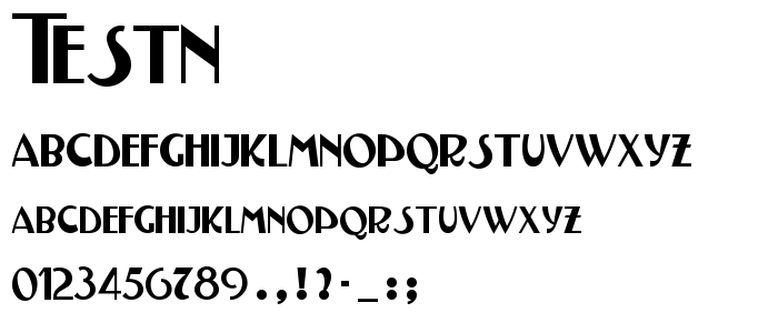 Testn font