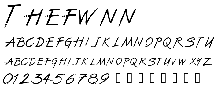Thefwnn font