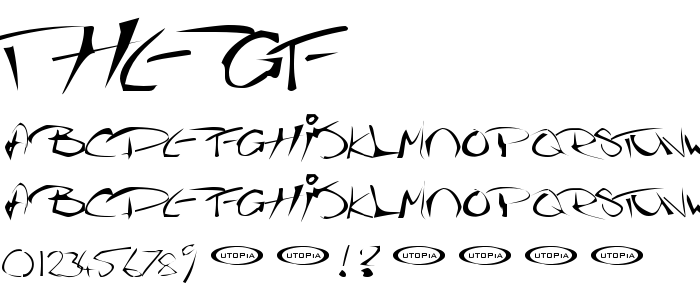 Thegf font