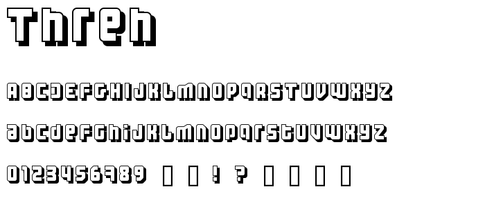 Threh font