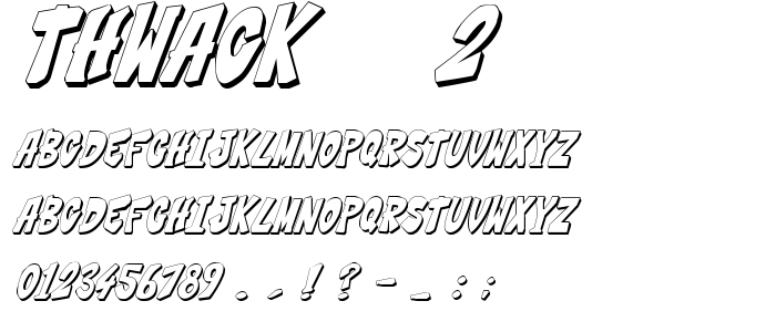 Thwack___2 font
