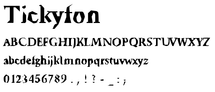 Tickyfon font