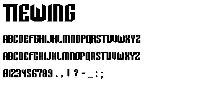 Tiewing font