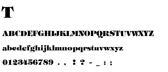 Tiffhevy font