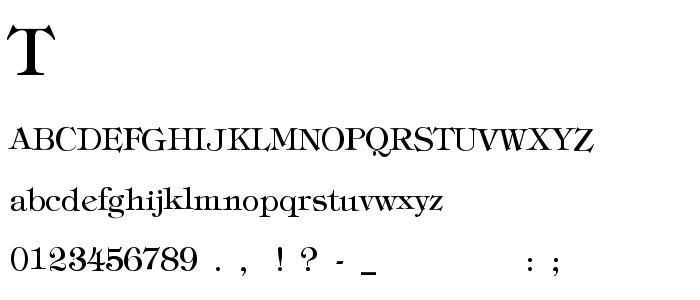 Tiffthin font