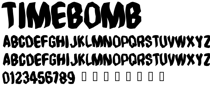 Timebomb font