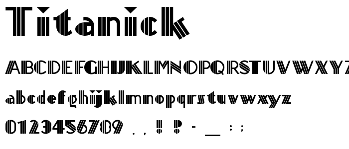 Titanick font