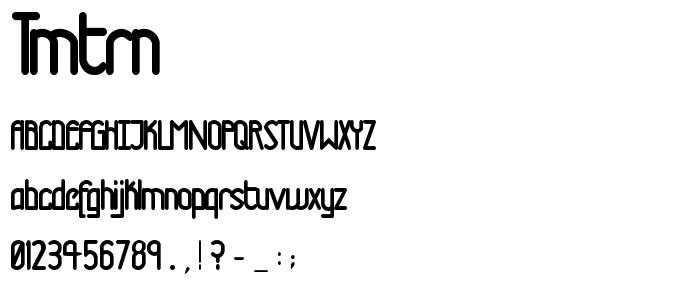 Tmtrn font