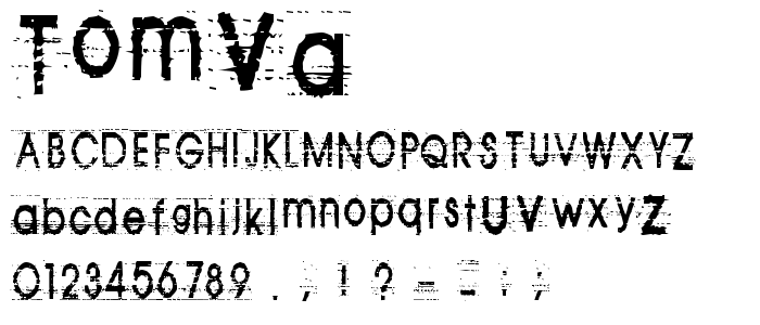 Tomva font