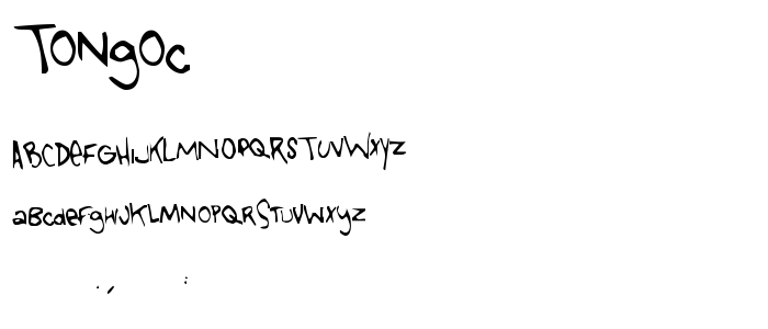 Tongoc font