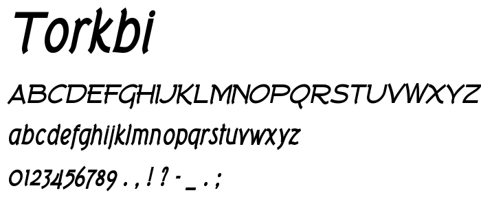 Torkbi font