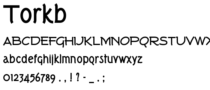 Torkb font