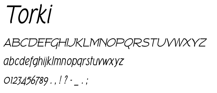 Torki font