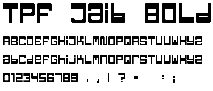 Tpf_Jaib_Bold font