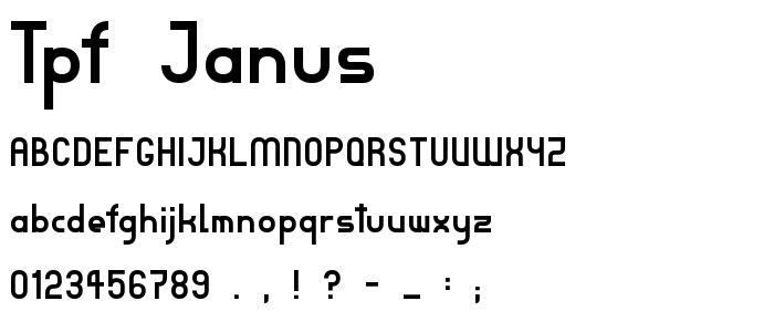 Tpf_Janus font