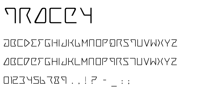 Trace4 font