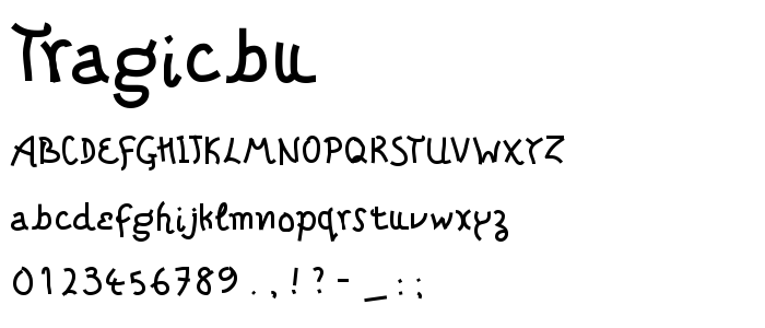 Tragicbu font