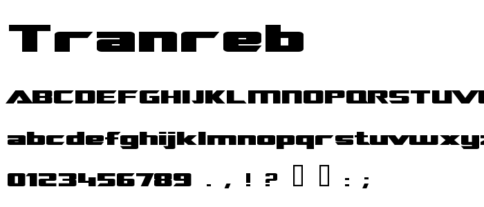 Tranreb font