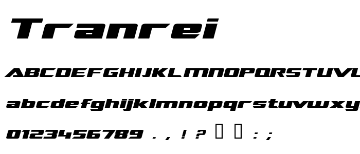 Tranrei font