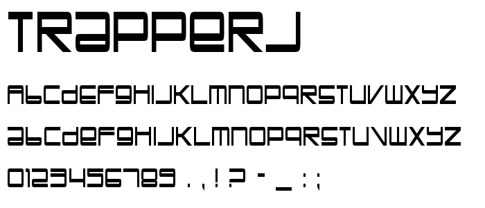 Trapperj font