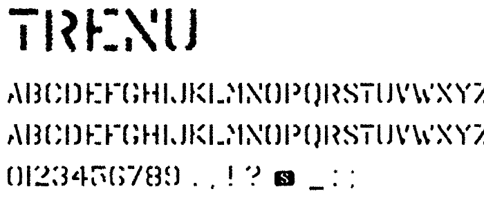 Trenu font