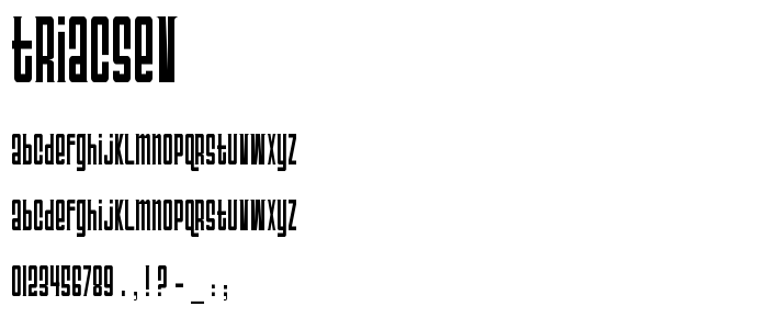 Triacsev font