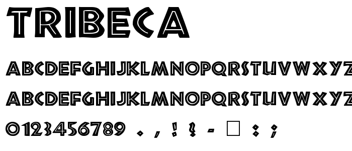 Tribeca font