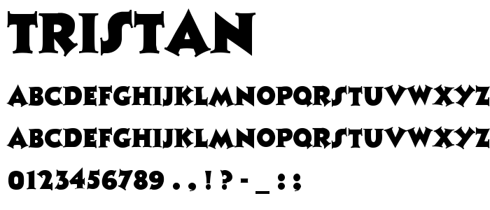 Tristan font