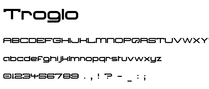 Troglo font