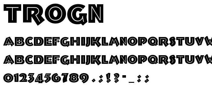 Trogn font