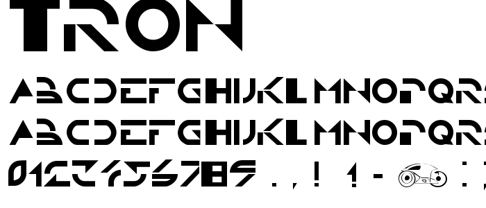 Tron font