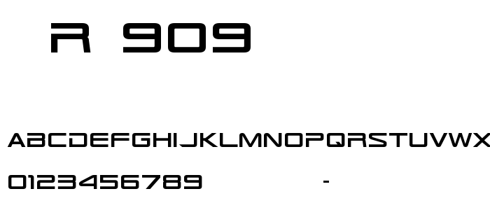 Tr_909 font