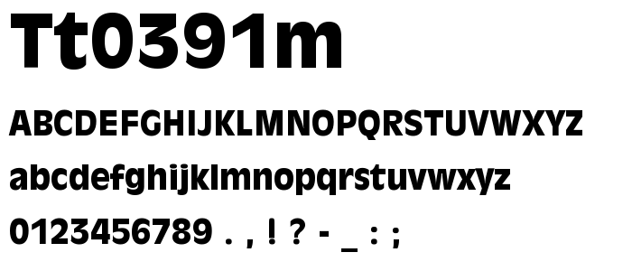 Tt0391m font