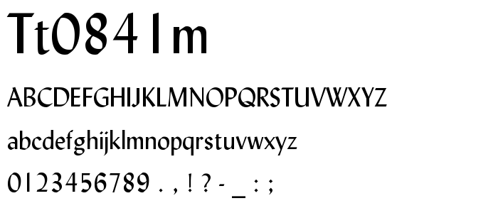 Tt0841m font