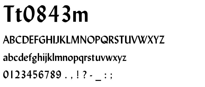 Tt0843m font