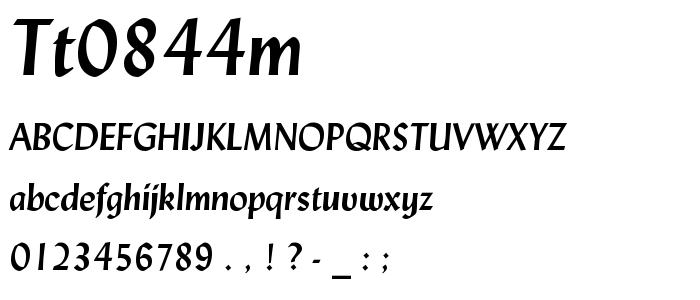 Tt0844m font