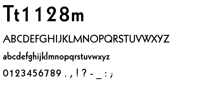 Tt1128m font