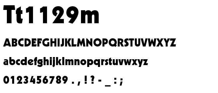 Tt1129m font