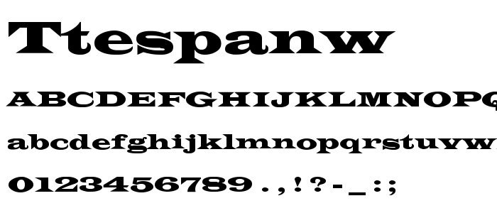 Ttespanw font
