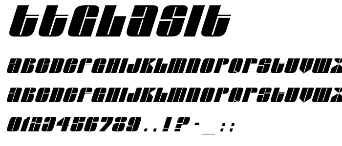 Ttglasit font