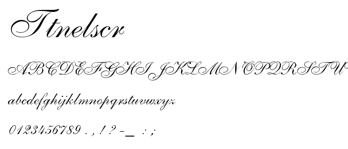 Ttnelscr font