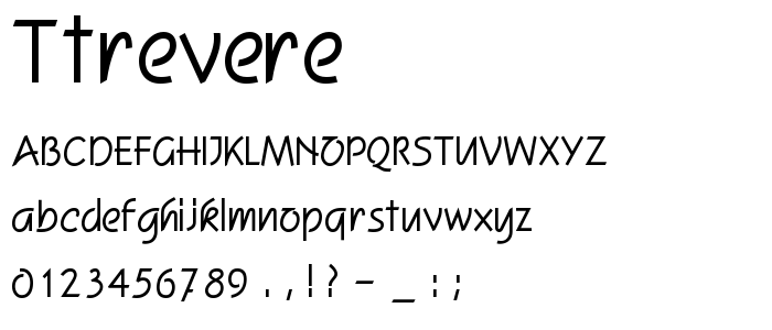 Ttrevere font