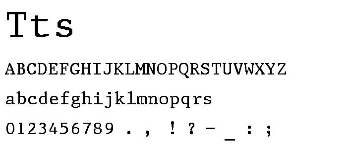 Ttstatus font