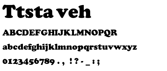 Ttstaveh font